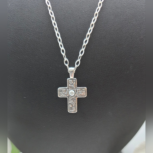 ♥️ REVERSIBLE CROSS STERLING SILVER NECKLACE - Picture 4 of 6